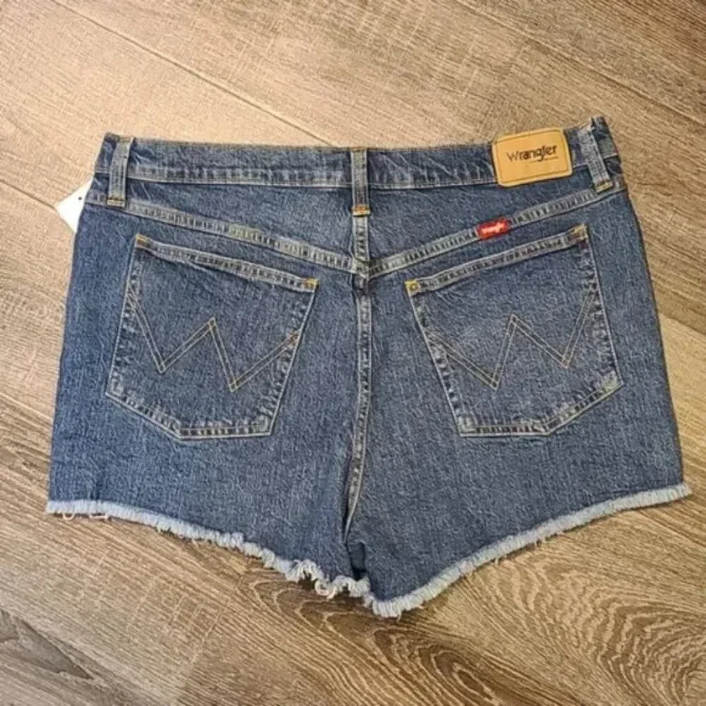 Wrangler high waist denim cutoff Shorts